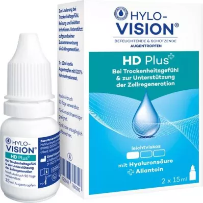 HYLO-VISION HD Pluss øyedråper, 2X15 ml HYLO-VISION HD Pluss øyedråper, 2X15 ml