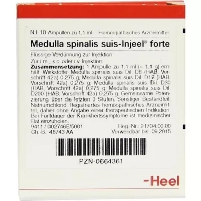 MEDULLA SPINALIS suis Injeel forte ampuller, 10 stk MEDULLA SPINALIS suis Injeel forte ampuller, 10 stk