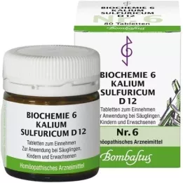 BIOCHEMIE 6 kalium sulfuricum D 12 tabletter, 80 stk