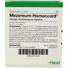 MEZEREUM HOMACCORD Ampuller, 10 stk