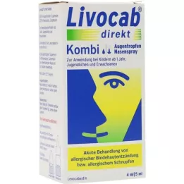 LIVOCAB direkte kombinasjon 4 ml øyedråper + 5 ml nesespray, 1 p