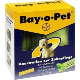 BAY O PET Tannpleie tyggestrips spearmint for små hunder, 140 g