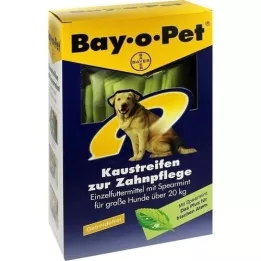 BAY O PET Tannkrem tyggestrips spearmint for store hunder, 140 g