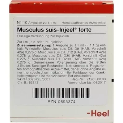 MUSCULUS SUIS Injeel forte ampuller, 10 stk MUSCULUS SUIS Injeel forte ampuller, 10 stk