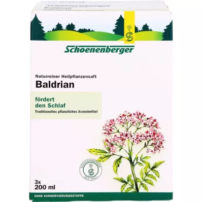 BALDRIAN HEILPFLANZENSÄFTE Schoenenberger, 3X200 ml BALDRIAN HEILPFLANZENSÄFTE Schoenenberger, 3X200 ml