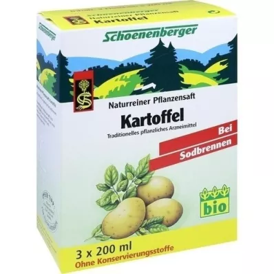 KARTOFFELSAFT Schoenenberger medisinsk plantejuice, 3X200 ml KARTOFFELSAFT Schoenenberger medisinsk plantejuice, 3X200 ml