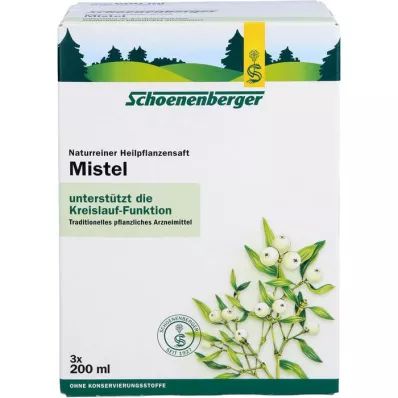 MISTEL SAFT Schoenenberger medisinsk plantejuice, 3X200 ml