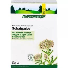 SCHAFGARBENSAFT Schoenenberger medisinsk plantejuice, 3X200 ml