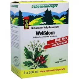 WEISSDORN SAFT Schoenenberger medisinsk plantejuice, 3X200 ml