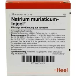 NATRIUM MURIATICUM INJEEL Ampuller, 10 stk