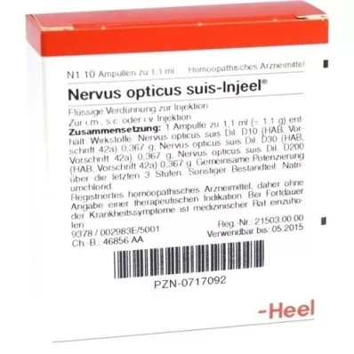 NERVUS OPTICUS suis Injeel ampuller, 10 stk NERVUS OPTICUS suis Injeel ampuller, 10 stk