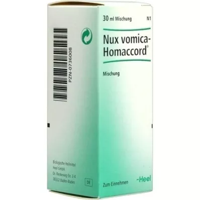 NUX VOMICA HOMACCORD Dråper, 30 ml NUX VOMICA HOMACCORD Dråper, 30 ml