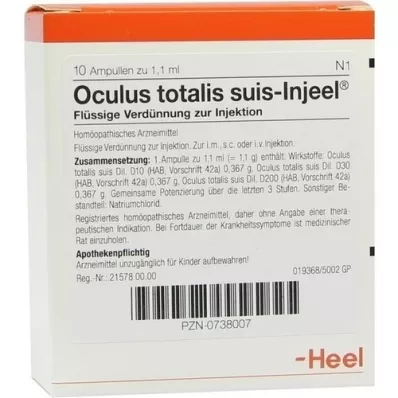 OCULUS totalis suis Injeel ampuller, 10 stk