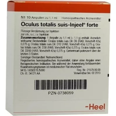 OCULUS totalis suis Injeel forte ampuller, 10 stk