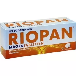 RIOPAN Magetabletter tyggetabletter, 50 stk
