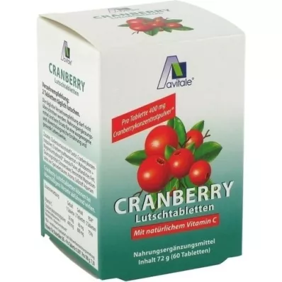 CRANBERRY LAVE TABLETTER, 60 stk CRANBERRY LAVE TABLETTER, 60 stk
