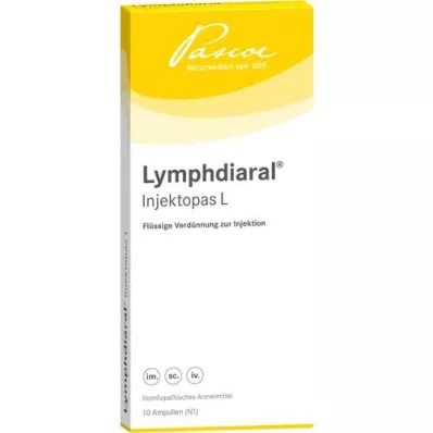 LYMPHDIARAL INJEKTOPAS L ampuller, 10 stk LYMPHDIARAL INJEKTOPAS L ampuller, 10 stk