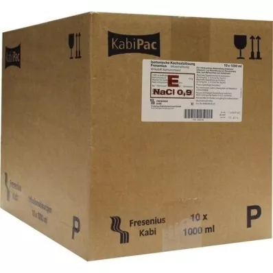 KOCHSALZLÖSUNG 0,9 % plastflaske Fresenius, 10X1000 ml