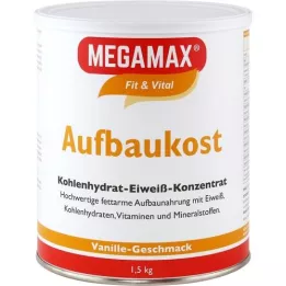 MEGAMAX Ernæringsmessig vaniljepulver, 1,5 kg