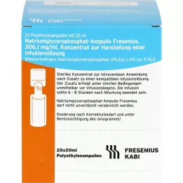 NATRIUMGLYCEROPHOSPHAT Ampulle infusjonsløsning konsentrat, 20X20 ml