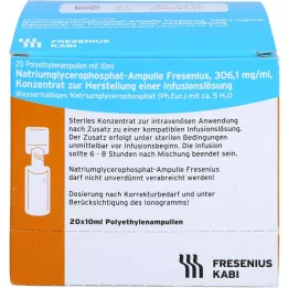 NATRIUMGLYCEROPHOSPHAT Ampulle infusjonsløsning konsentrat, 20X10 ml