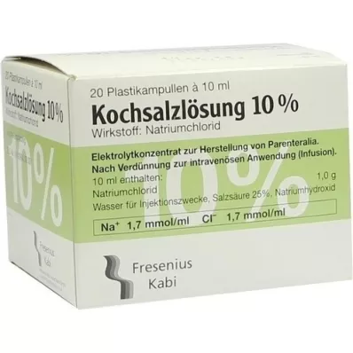 KOCHSALZLÖSUNG 10 % infusjonsløsning konsentrat, 20X10 ml KOCHSALZLÖSUNG 10 % infusjonsløsning konsentrat, 20X10 ml