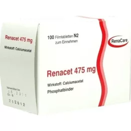 RENACET 475 mg filmdrasjerte tabletter, 100 stk