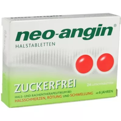 NEO-ANGIN Halspastiller sukkerfri, 24 stk