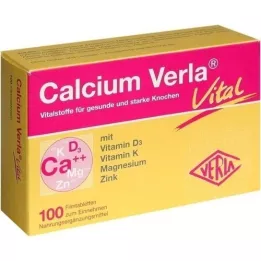 CALCIUM VERLA Vitale filmdrasjerte tabletter, 100 stk