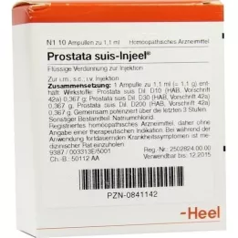 PROSTATA SUIS Injeel ampuller, 10 stk