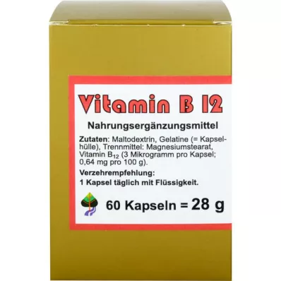 VITAMIN B12 KAPSLER, 60 stk