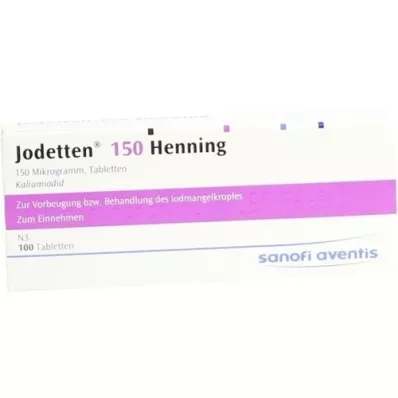 JODETTEN 150 Henning-tabletter, 100 stk