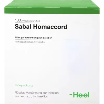 SABAL HOMACCORD Ampuller, 100 stk SABAL HOMACCORD Ampuller, 100 stk