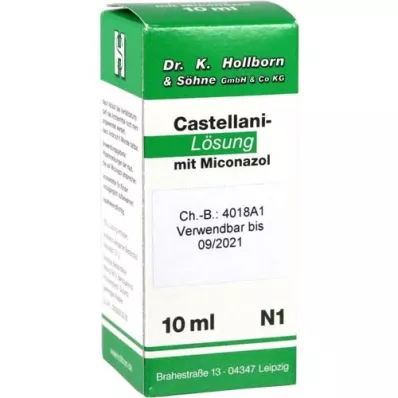 CASTELLANI m. Mikonazolløsning, 10 ml CASTELLANI m. Mikonazolløsning, 10 ml
