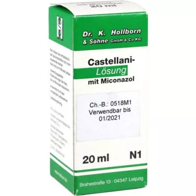 CASTELLANI m. Mikonazolløsning, 20 ml CASTELLANI m. Mikonazolløsning, 20 ml