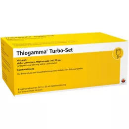 THIOGAMMA Turbosett injeksjonsflasker, 5X50 ml