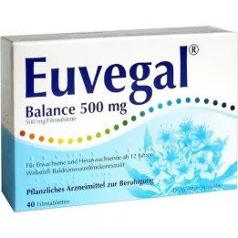 EUVEGAL Balanse 500 mg filmdrasjerte tabletter, 40 stk