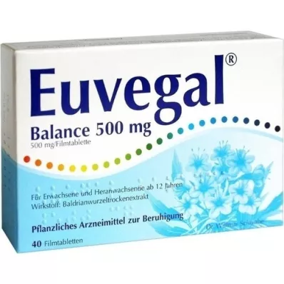 EUVEGAL Balanse 500 mg filmdrasjerte tabletter, 40 stk