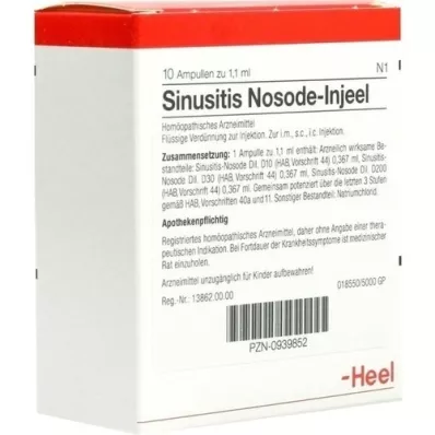 SINUSITIS Nosode Injeel ampuller, 10 stk SINUSITIS Nosode Injeel ampuller, 10 stk