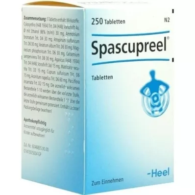 SPASCUPREEL Tabletter, 250 stk SPASCUPREEL Tabletter, 250 stk