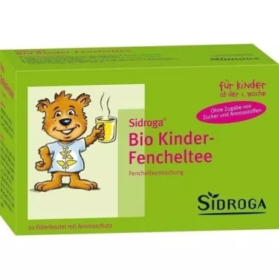 SIDROGA Økologisk tefilterpose for fennikel for barn, 20X2,0 g SIDROGA Økologisk tefilterpose for fennikel for barn, 20X2,0 g