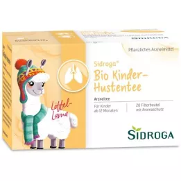 SIDROGA Økologiske hoste-tefilterposer for barn, 20X1,5 g