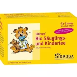 SIDROGA Økologiske tefilterposer for spedbarn og barn, 20X1,3 g