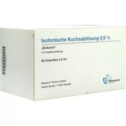 ISOTONISCHE Saltoppløsning 0,9 % Biokanol ampuller, 60X2 ml
