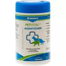 PETVITAL Våtservietter for veterinærøyne, 120 stk