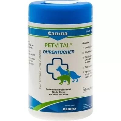 PETVITAL Våtservietter for veterinærører, 120 stk PETVITAL Våtservietter for veterinærører, 120 stk