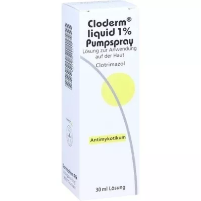 CLODERM Flytende 1 % pumpespray, 30 ml CLODERM Flytende 1 % pumpespray, 30 ml