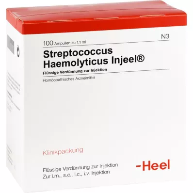 STREPTOCOCCUS HAEMOLYTICUS Injeel ampuller, 100 stk STREPTOCOCCUS HAEMOLYTICUS Injeel ampuller, 100 stk