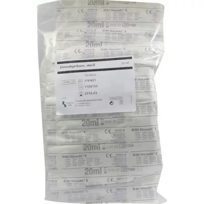 EINMALSPRITZE 20 ml steril, 10 stk EINMALSPRITZE 20 ml steril, 10 stk