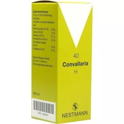 CONVALLARIA H nr. 40 dråper, 100 ml